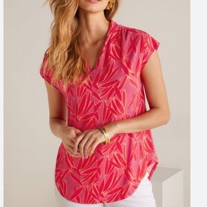 Soft Surroundings Twilight Luau Printed Top